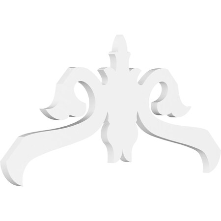 Ekena Millwork Pitch Florence Architectural Grade PVC Gable Pediment, 36"W x 18"H x 1"P (12/12) GPP036X018X100FLO